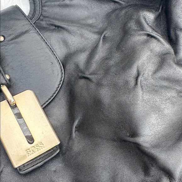BOSS Black leather TOTE Hugo Boss purse - Picture 12 of 14